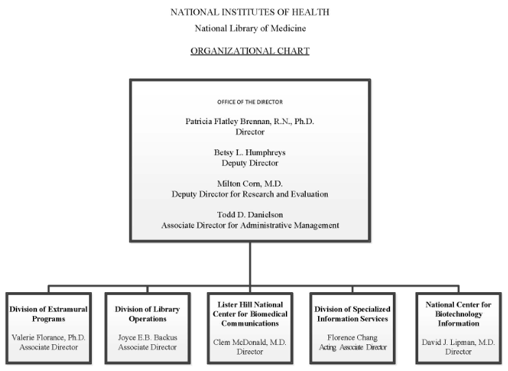 Organizational chart - data below