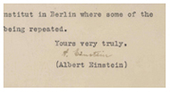 Letter to President Franklin D. Roosevelt signed by Albert Einstein