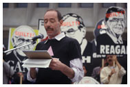 Vito Russo speaks at an ACT UP rally