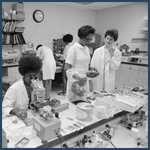 Delta Health Center staff work in the clinical lab