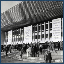 Primary Health Care conference attendees on the front steps of conference site