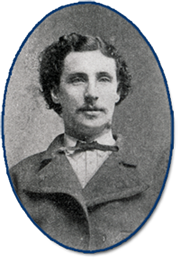 Black and white photograph, head and shoulders, right pose of James Brown McCaw, with a mustache wearing a jacket and tie. Courtesy Museum of the Confederacy, Richmond, Virginia.