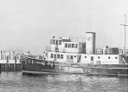 Public Health Service quarantine boarding launch 'Walter Wyman' in New York City harbor