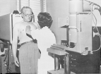 Medical technical assistant Sara Maffezzoli at the Naples Foreign Quarantine Station prepares Osmanay Myslin for a chest X-ray.