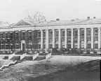 Exterior view of the Hygienic Laboratory, located on a five-acre site on the old Naval Observatory grounds at 25th and E Streets, N.W., Washington, D.C.