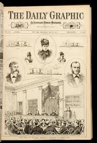 Professor Doremus Exhibiting the Chemical Apparatus used in Detecting the Existence of Poison at
the Trial of the Rev. George B. Vosburgh at Jersey City, May 22, 1878