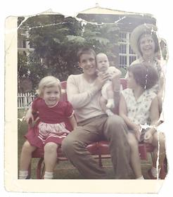 The Blassie siblings pose for a family photo, 1961