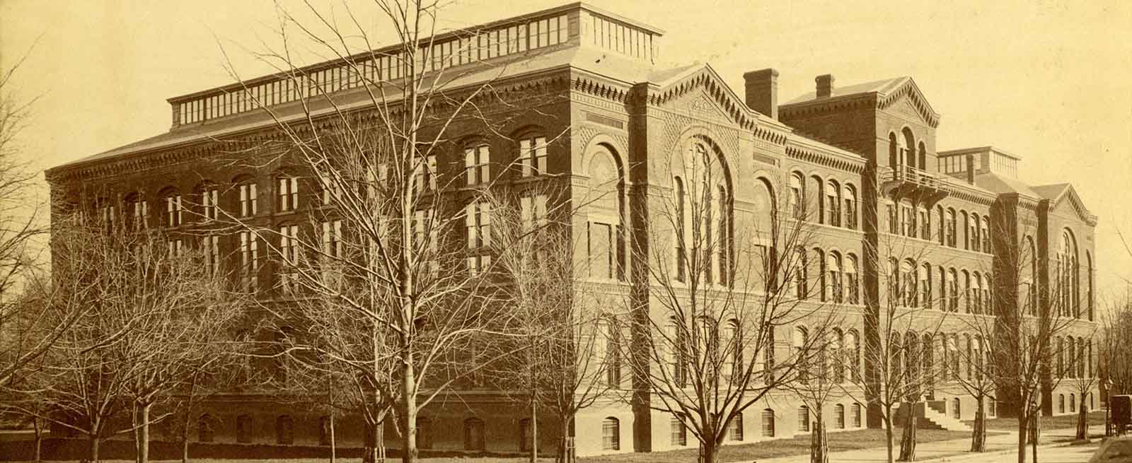 Façade of the Army Medical Museum and Library on the Washington DC Mall