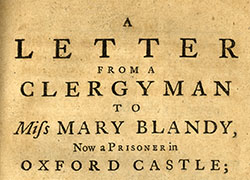 The cover of a pamphlet containing reprinted correspondence and the statement “The original copy of this letter…for the satisfaction of the public, is left with the Publisher.”.