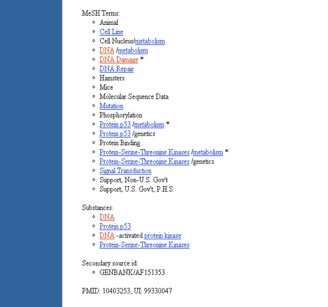 Figure 2 - Book Hypertext Display