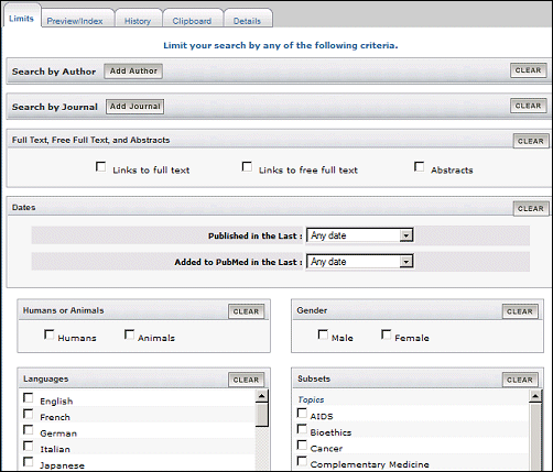 Screen capture of citation context menu.