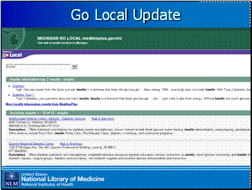 Go Local Update