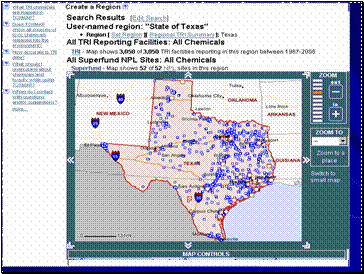 TOXMAP map of Texas 