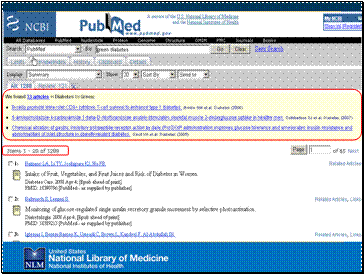 PubMed screenshot