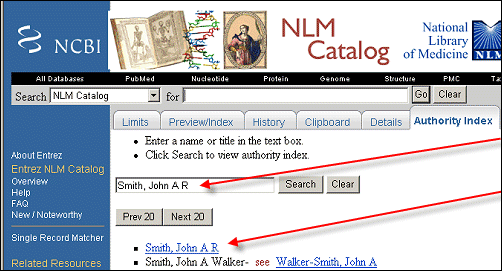 Screen capture of citation context menu.