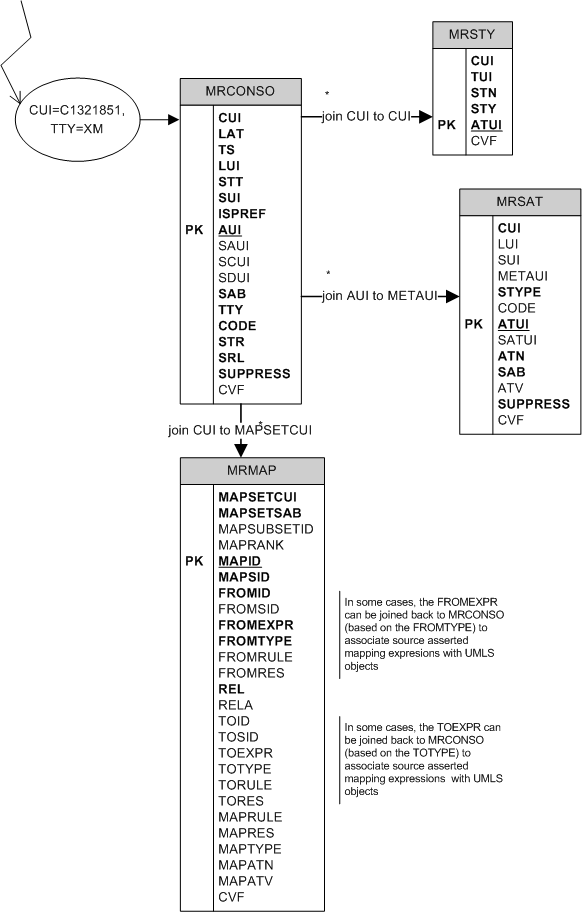 How to perform searches in the mapping files graph